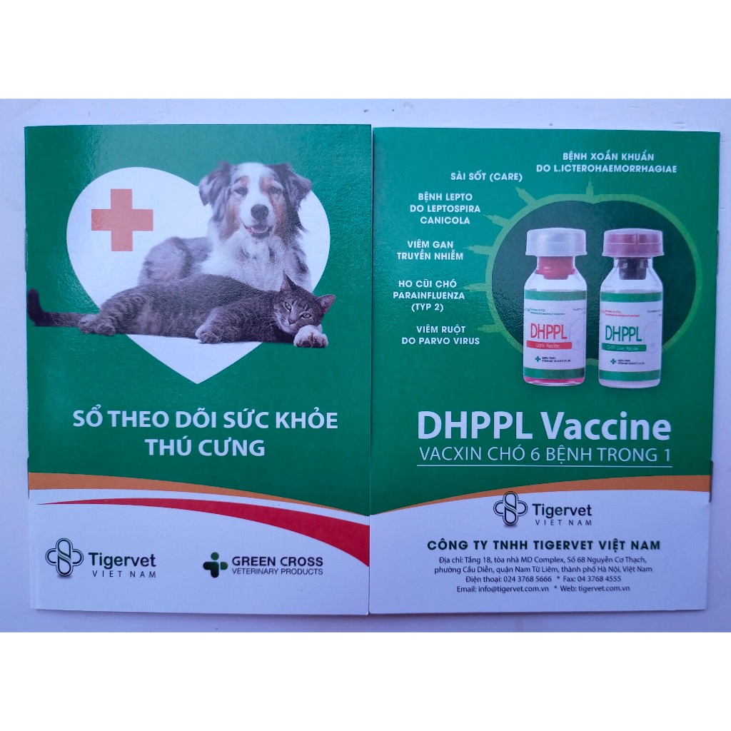 Sổ Theo Dõi Sức Khoẻ Thú Cưng