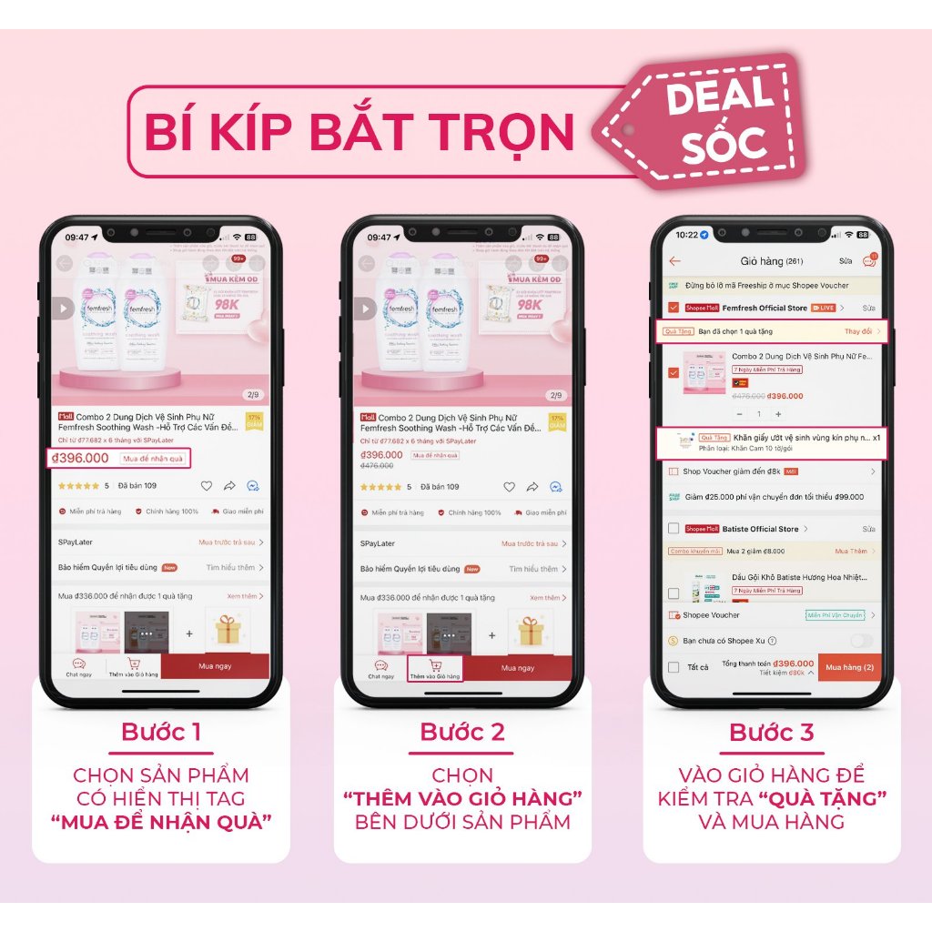 Combo Thơm Mát Mùa Hè Cho Vùng Kín, DDVS Femfresh Daily Intimate Wash & Xịt  Khử Mùi Vùng Kín Femfresh Deodorant Spray