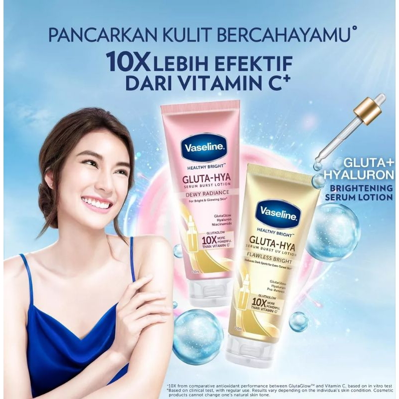 Serum Vaseline Gluta-Hya Dưỡng Da Sáng Mịn Sau 7 Ngày