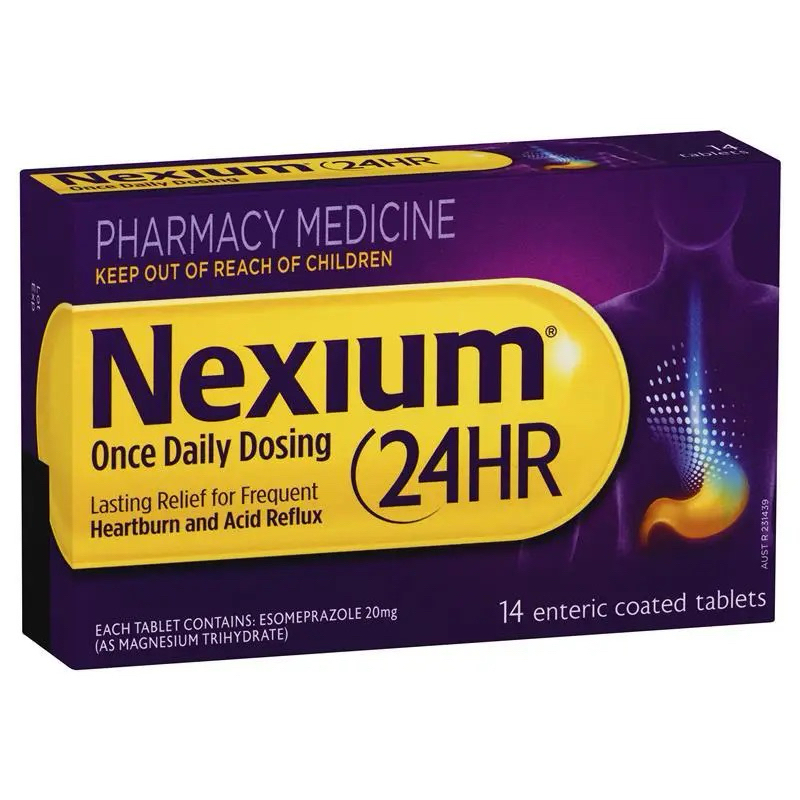 Viên uống hỗ trợ dạ dày Nexium 24h Úc - Nexium Once Daily Dosing 24hr - 14 Viên
