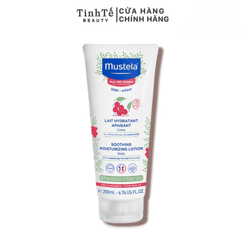 Sữa Dưỡng Da Toàn Thân Cho Em Bé Có Da Nhạy Cảm Mustela SOOTHING MOISTURIZING LOTION 200ML