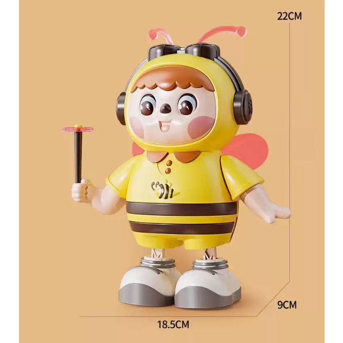 Đồ Chơi Ong Nhảy Múa, Ong Cầm Hoa Nhảy Múa Phát Sáng, Phát Nhạc, Chớp Mắt Đáng Yêu Cho Bé Bống Shop 36