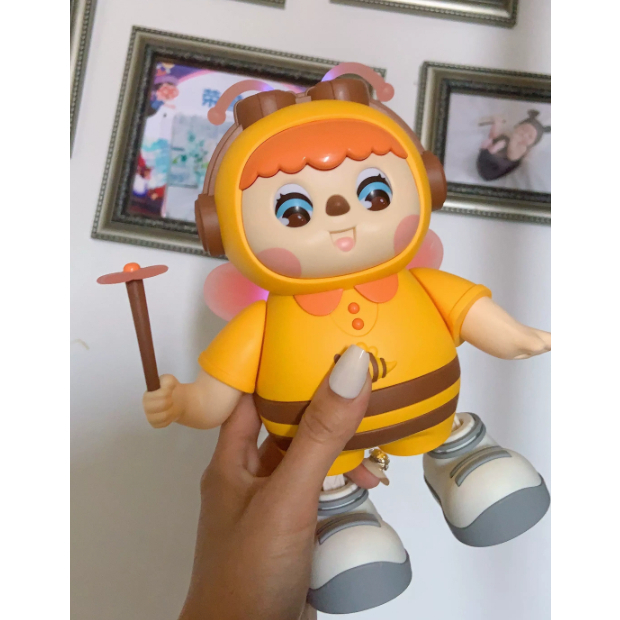 Đồ Chơi Ong Nhảy Múa, Ong Cầm Hoa Nhảy Múa Phát Sáng, Phát Nhạc, Chớp Mắt Đáng Yêu Cho Bé Bống Shop 36