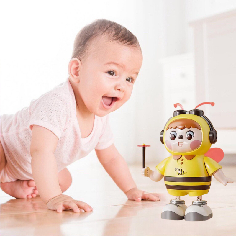 Đồ Chơi Ong Nhảy Múa, Ong Cầm Hoa Nhảy Múa Phát Sáng, Phát Nhạc, Chớp Mắt Đáng Yêu Cho Bé Bống Shop 36