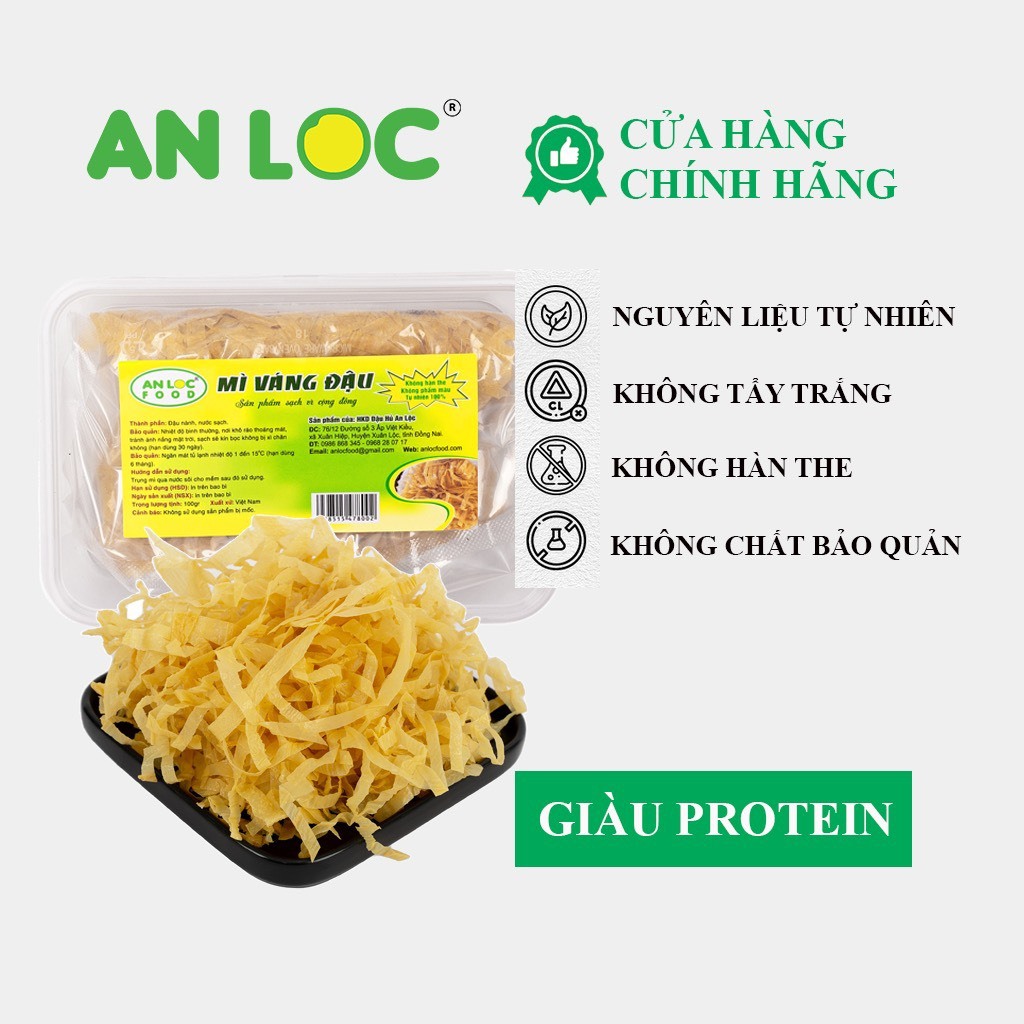 Mì Váng Đậu An Lộc Dẻo Mỏng Đặc Biệt - Đồ Ăn Healthy Keto, Ăn Kiêng, Giảm Cân