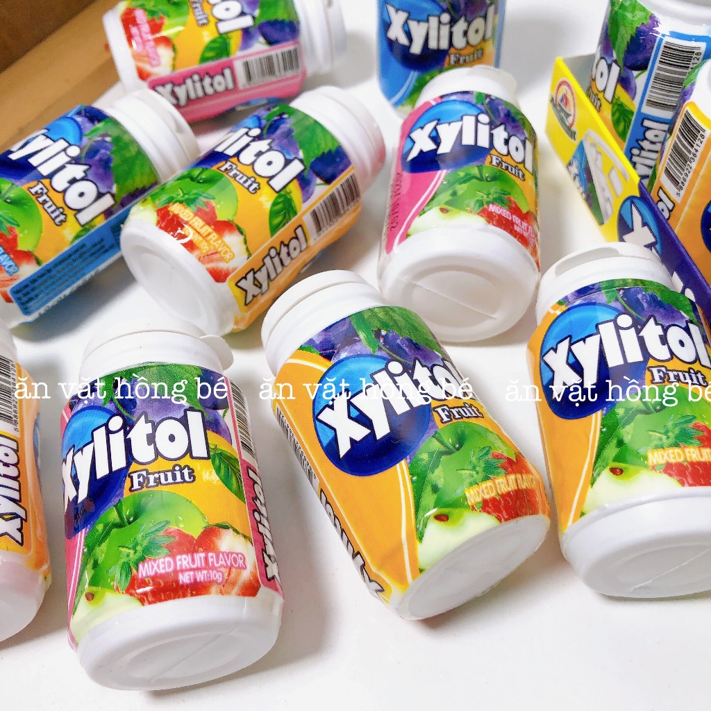 Lọ kẹo cao su Xylito mix hương trái cây