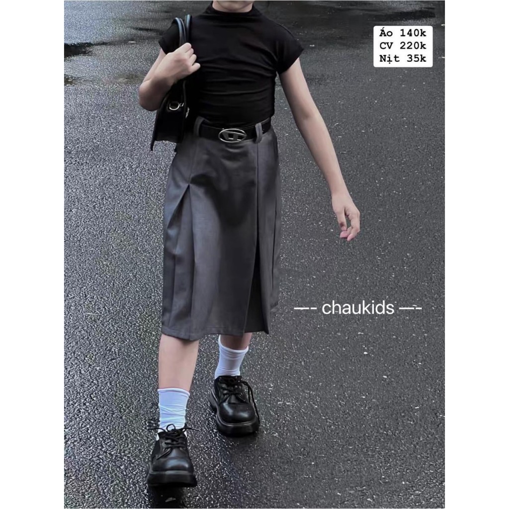 SET 3 CHI TIẾT ÁO TĂM KÈM CHÂN VÁY VÀ DÂY THẮT LƯNG CHO BÉ GÁI