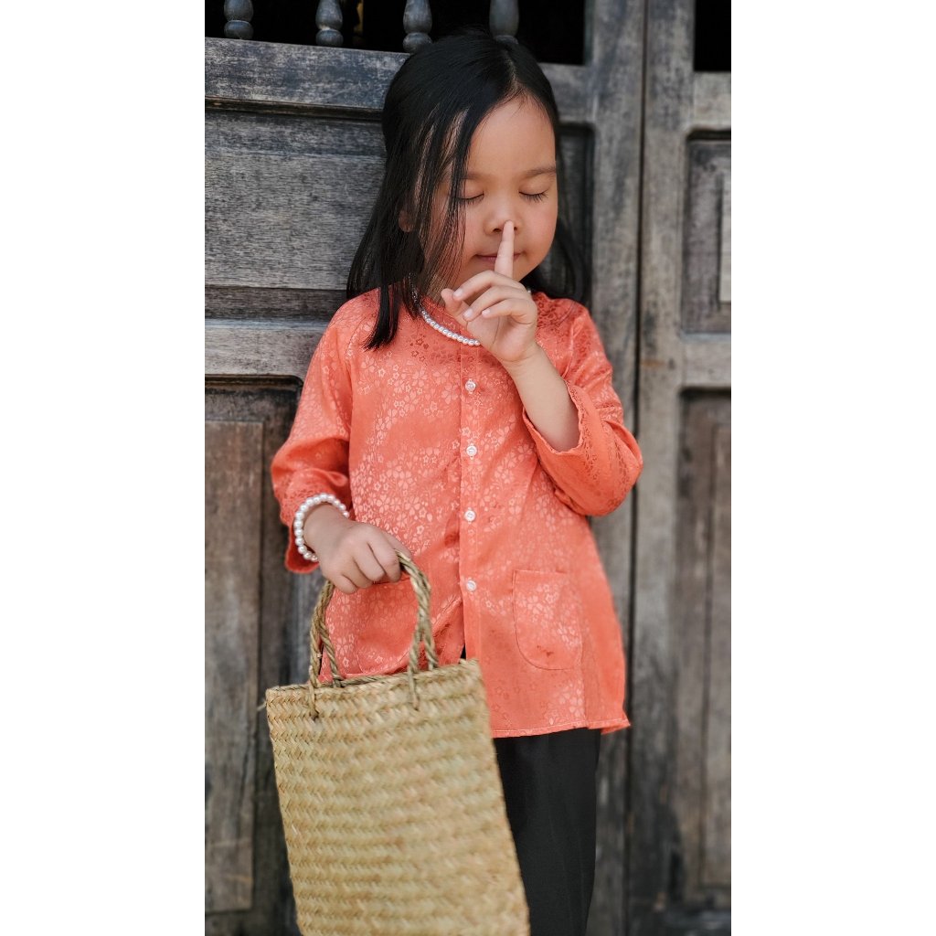 Bà Ba Gấm Hoa PiPo Bé Gái Họa Tiết Hoa Nhí