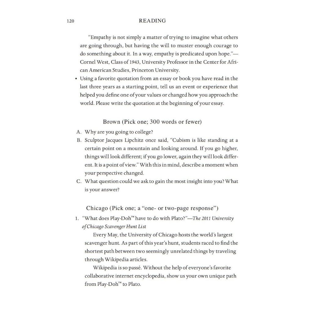 On Writing the College Application Essay