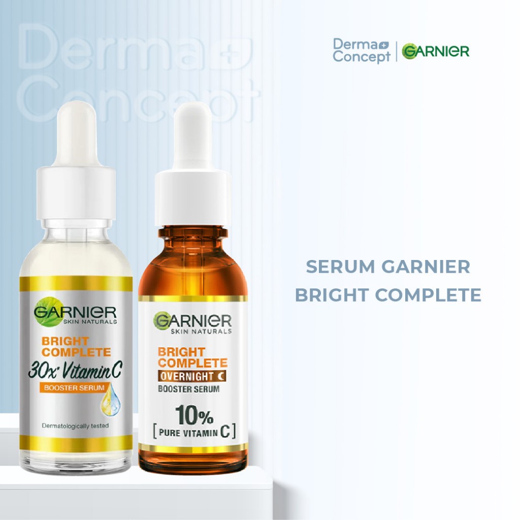 Serum Garnier dưỡng sáng, mờ thâm Bright Complete 30x Vitamin C Booster 30ml