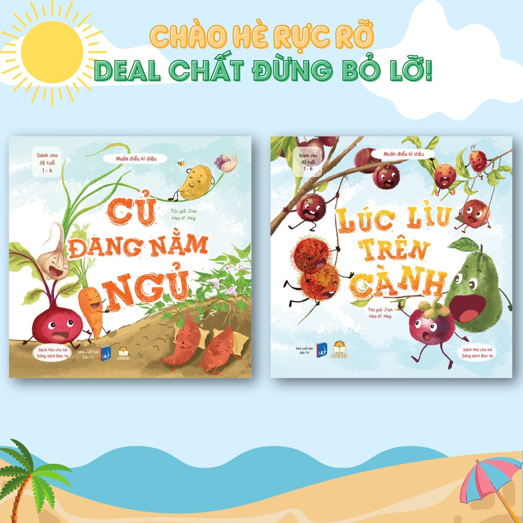 Sách - Set 2 cuốn Muôn Điều Kì Diệu 2 ( Củ Đang Nằm Ngủ và Lúc Lỉu Trên Cành ) - Lionbooks