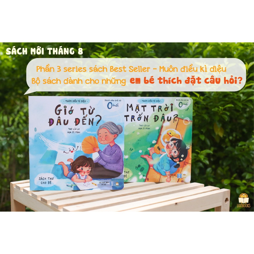 Sách - Set 2 cuốn Muôn Điều Kì Diệu 3: Gió từ đâu đến và Mặt trời trốn đâu - Lionbooks