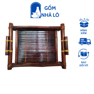  Khay trà khay đựng ấm chén khay úp ly khay trà tre khay đựng đồ ăn khay trà gỗ khay tre décor 
