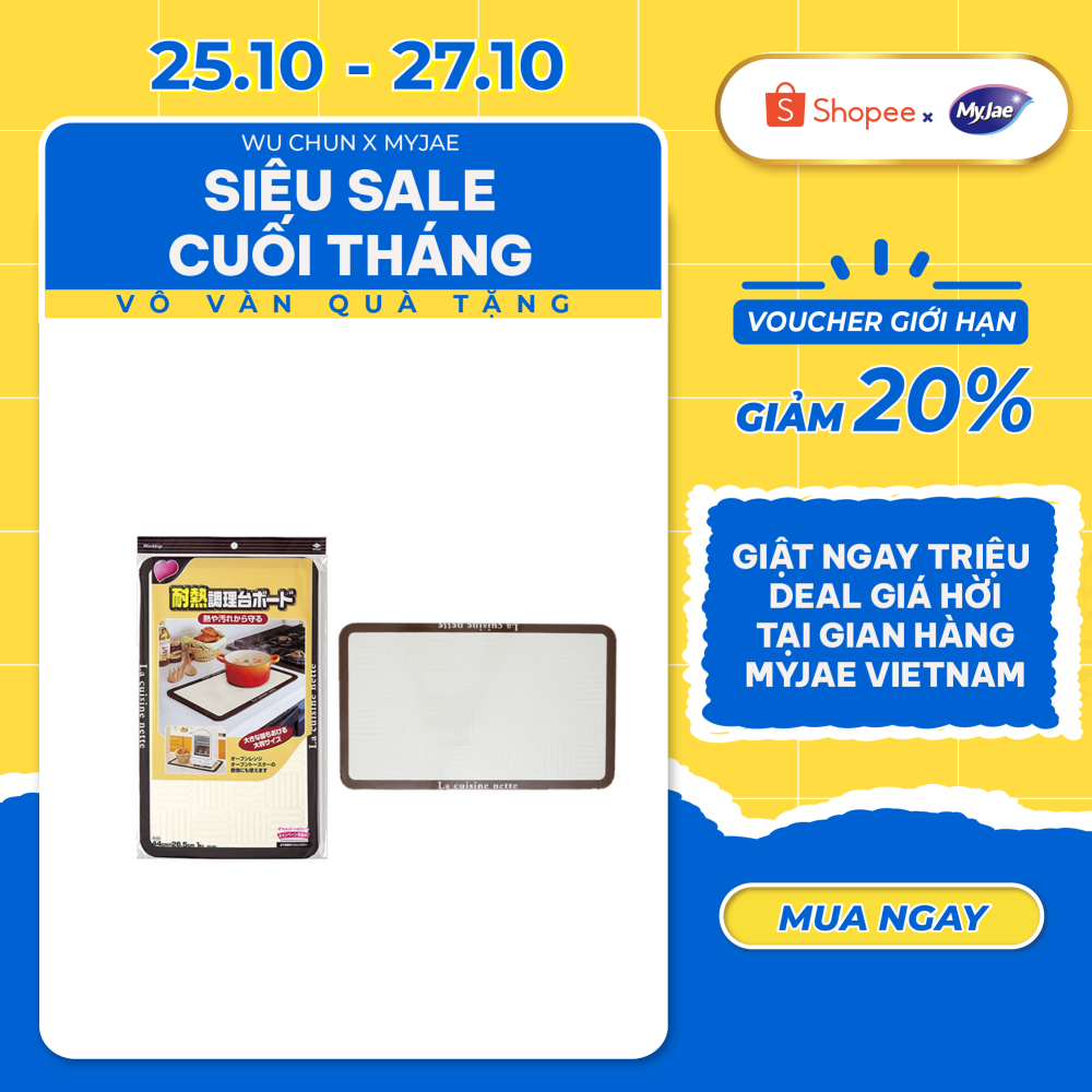 [Voucher 12% - đơn từ 0Đ]Miếng lót cách nhiệt bằng nhôm 44cm x 26.5cm Nhật Bản lót nồi ly chén bát bàn ăn bếp