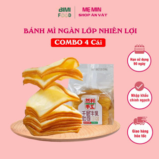 combo 4 cái bánh mì ngàn lớp bơ sữa hãng nhiên lợi
