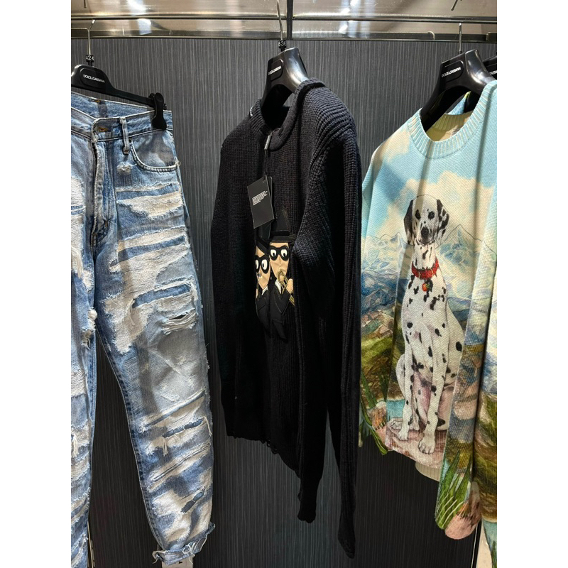 Áo Sweater len - Dolce Gabana - DG logo thêu da newSS2023