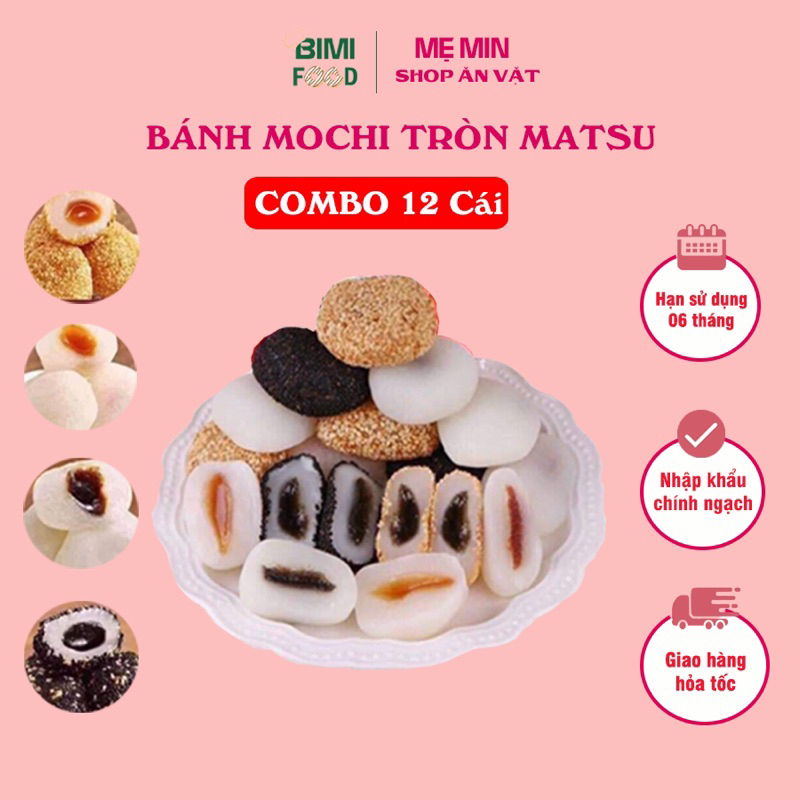 TPHCM Combo 12 bánh mochi mix 4 vị