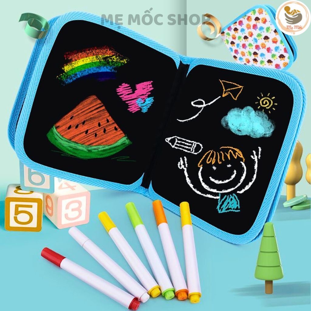 Sổ Vẽ Viết Tự Xóa Graffiti Phát Sáng Cho Bé Có Tặng Bút Xóa Được, Đồ Chơi Tranh Tô Màu Ma Thuật Cho Bé