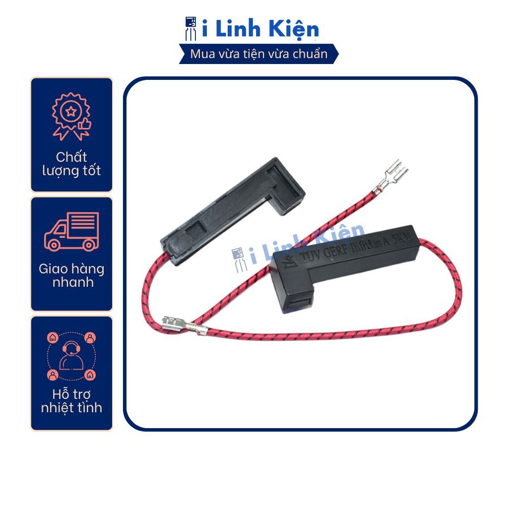 Cầu chì cao áp lò vi sóng 700mA 800mA 5kV chất lượng tốt.