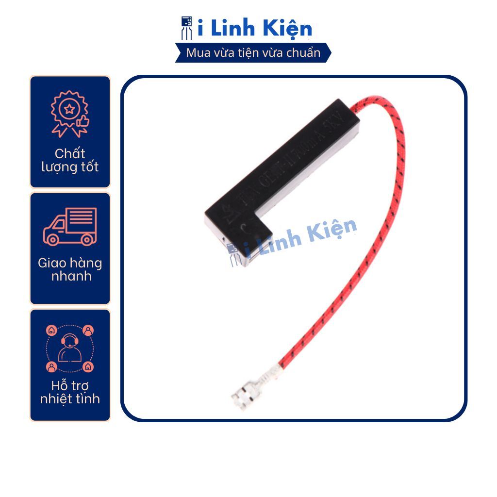 Cầu chì cao áp lò vi sóng 700mA 800mA 5kV chất lượng tốt.