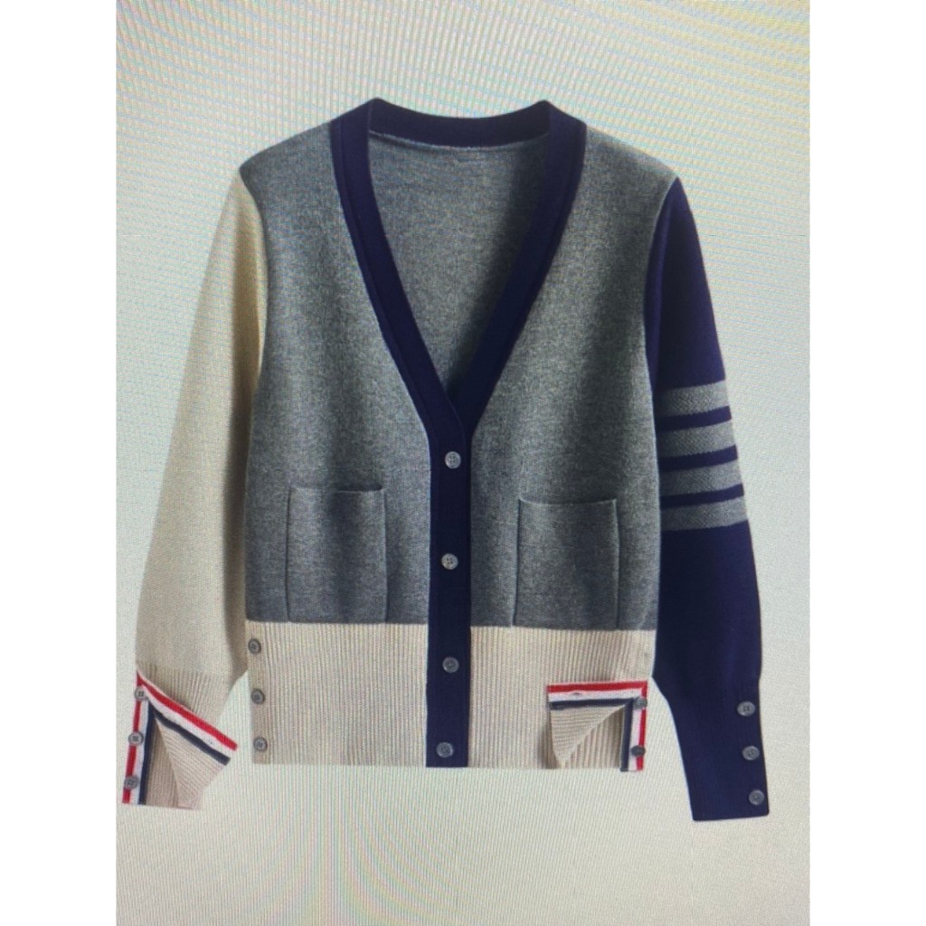 Áo khoác Cardigan Thome họa tiết Mix màu cực xinh dành cho mọi cô nàng hotrend 2023