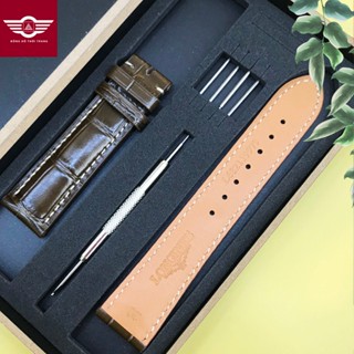  DÂY DA CÁ SẤU DÀNH CHO ĐỒNG HỒ LONGINES SIZE  20mm,21mm,22mm 