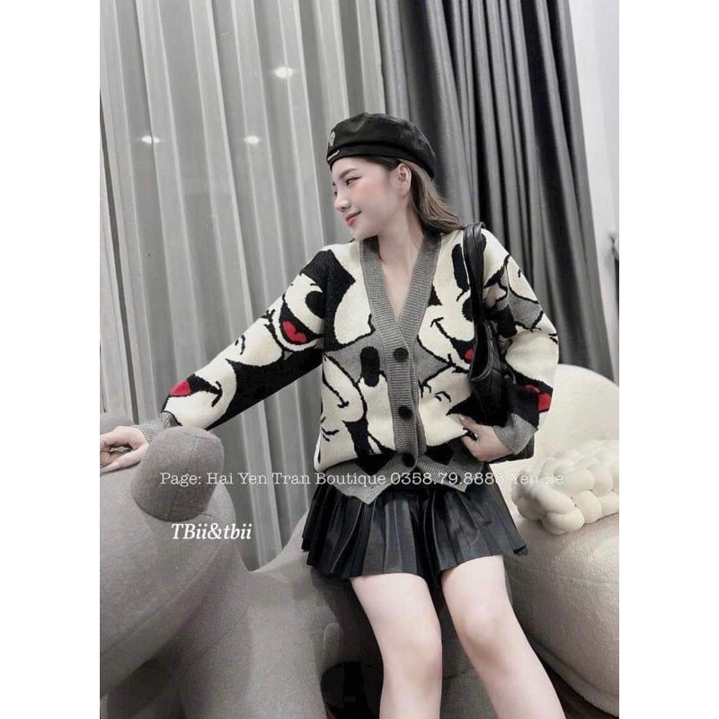 ÁO LEN LÔNG  ĐEN GHI