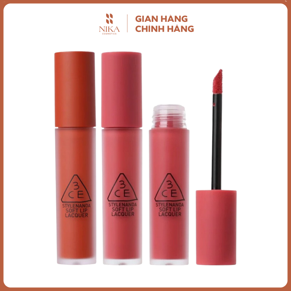 Son kem lì 3.C.E Soft Lip Lacquer [Nika Cosmetics]
