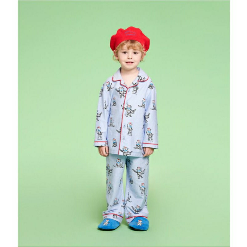 (Size 120-130) Bộ Pijama cotton mềm xuất Hàn dư, Bebe De Pino