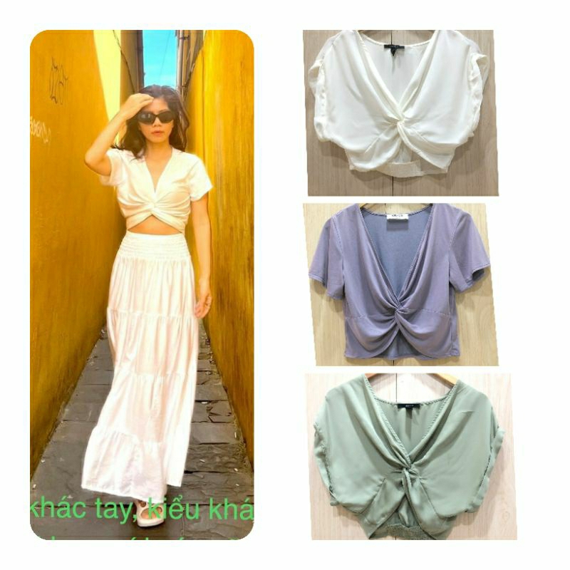 (Size S-XL lỗi sợi) Áo xuất dư, F21