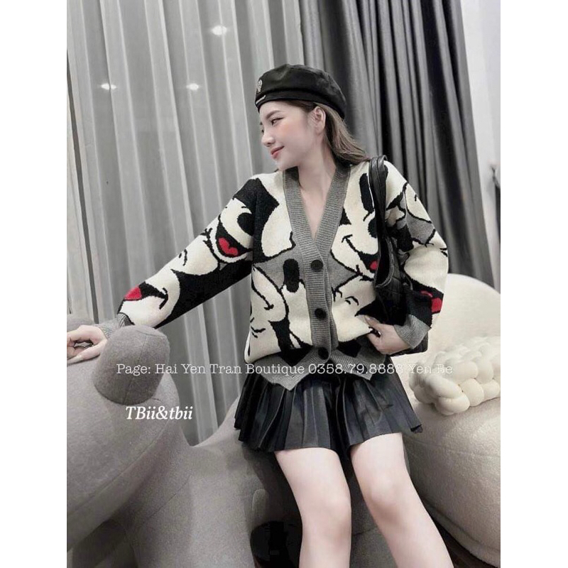 ÁO LEN LÔNG  ĐEN GHI