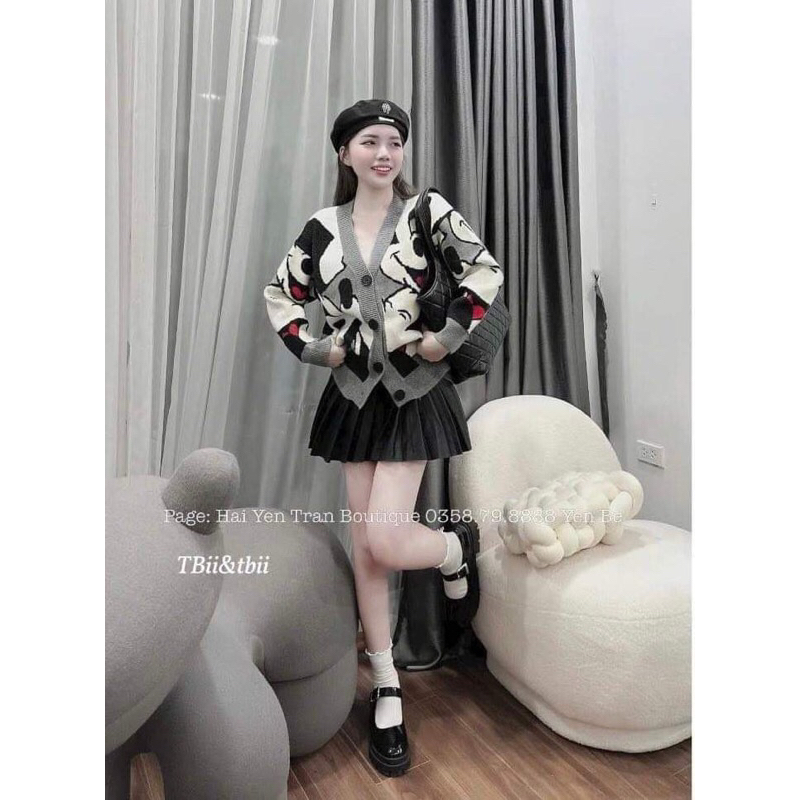 ÁO LEN LÔNG  ĐEN GHI