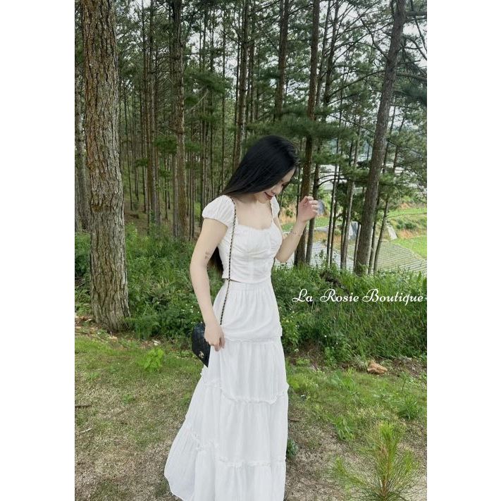 Áo croptop kiểu tay phồng mini dễ thương nữ tính - La Rosie Boutique