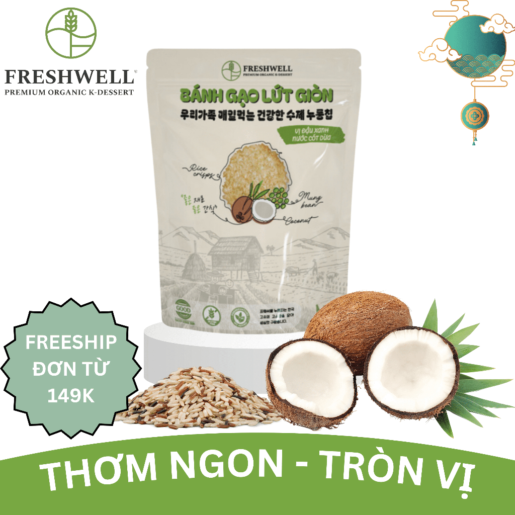Bánh gạo lứt giòn Hàn Quốc - Freshwell