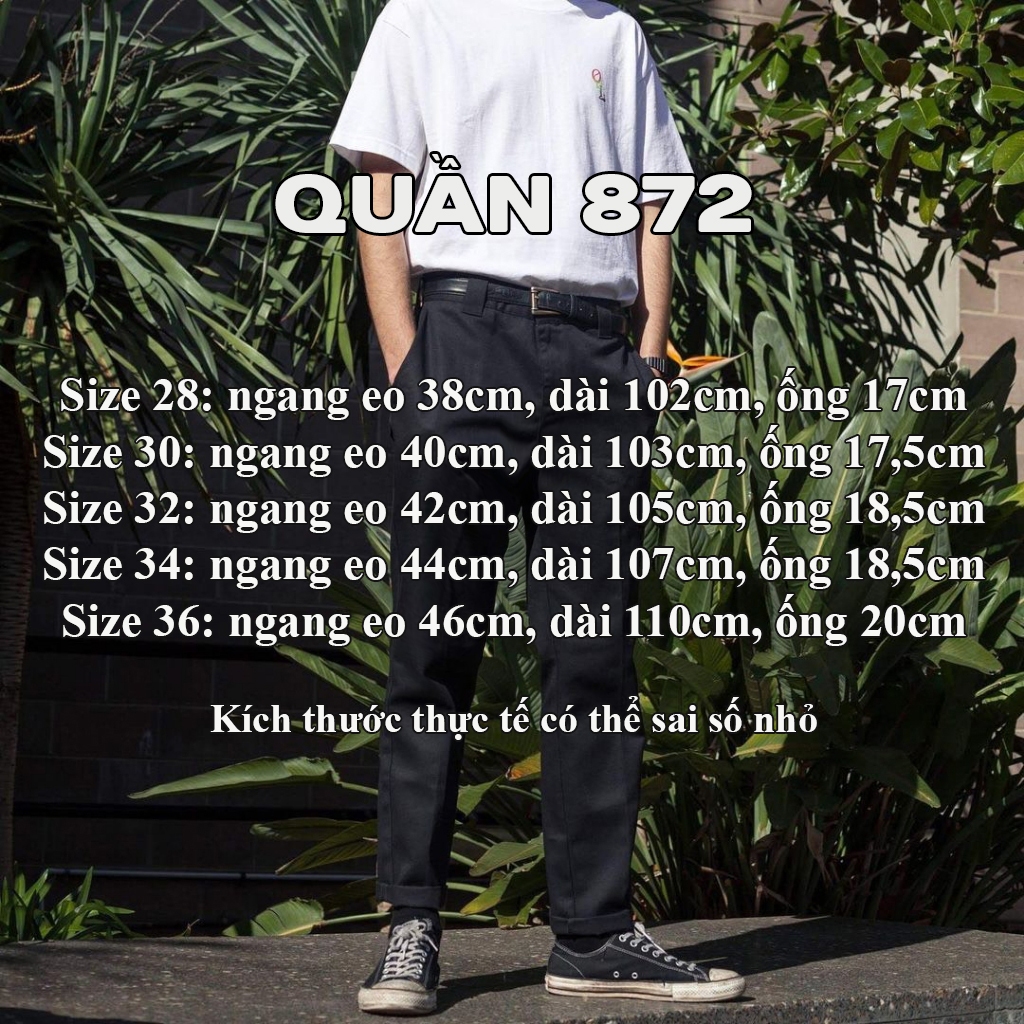 Dickies pant 872 form slim fit - quần Dickies 872 màu nâu