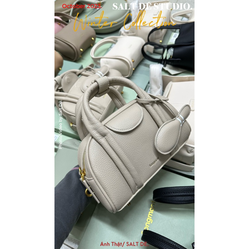 TÚI TRỐNG MIỆNG VÒM CHARM CÂY VỢT | SALT DÉ STUDIO