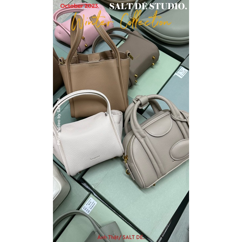 TÚI TRỐNG MIỆNG VÒM CHARM CÂY VỢT | SALT DÉ STUDIO