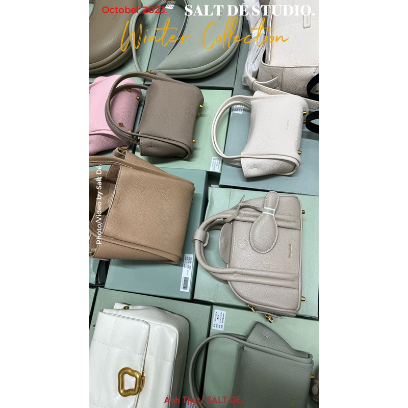 TÚI TRỐNG MIỆNG VÒM CHARM CÂY VỢT | SALT DÉ STUDIO