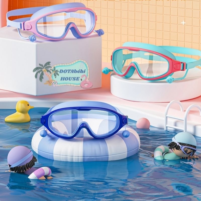 Có hộp Kính bơi kính lặn góc rộng hàng đẹp cho bé