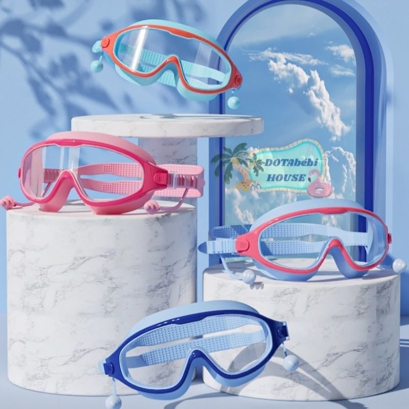 Có hộp Kính bơi kính lặn góc rộng hàng đẹp cho bé