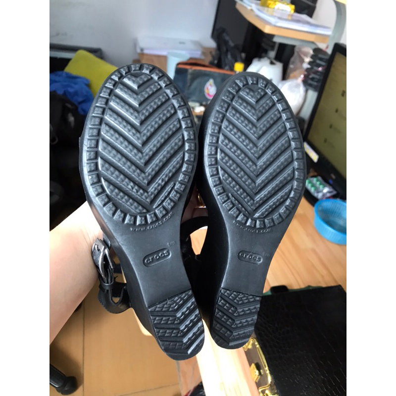Giày sandal đế xuồng crocs 2hand, size w5, w6, w7, w8 new 97%