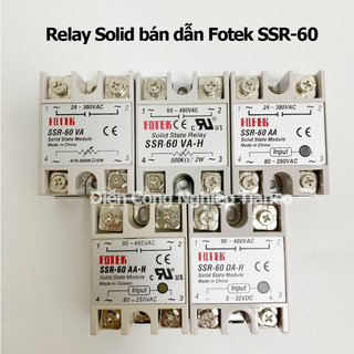 Relay bán dẫn Fotek Solid Relay SSR-60DA-H SSR-60DA SSR-60VA  SSR-60AA