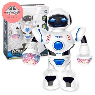 Đồ chơi trẻ em robot phát sáng và nhảy múa theo nhạc
