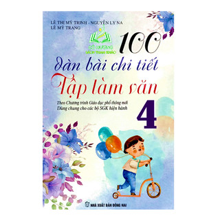 Sách - 100 dàn bài chi tiết tập làm văn 4 - bt