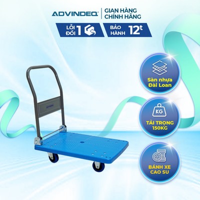 Xe đẩy hàng sàn nhựa ADVINDEQ PT-150 New Version - tải trọng lên tới 170kg - bảo hành 12 tháng