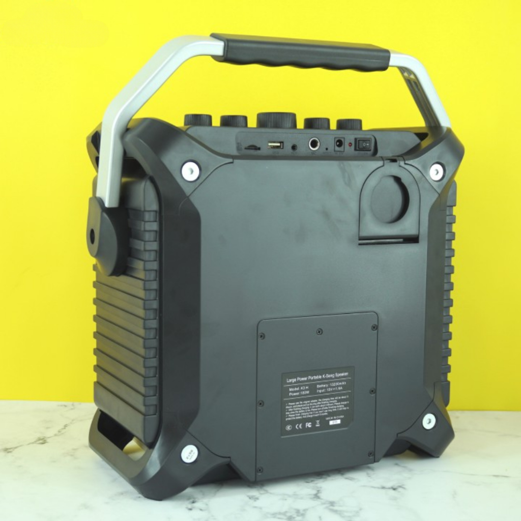 Loa Bluetooth Karaoke K3 kèm 2 mic không dây Công Suất Cực Lớn 80W, SIÊU BASS, ĐÈN LED SỐNG ĐỘNG-Bảo hành 12 tháng