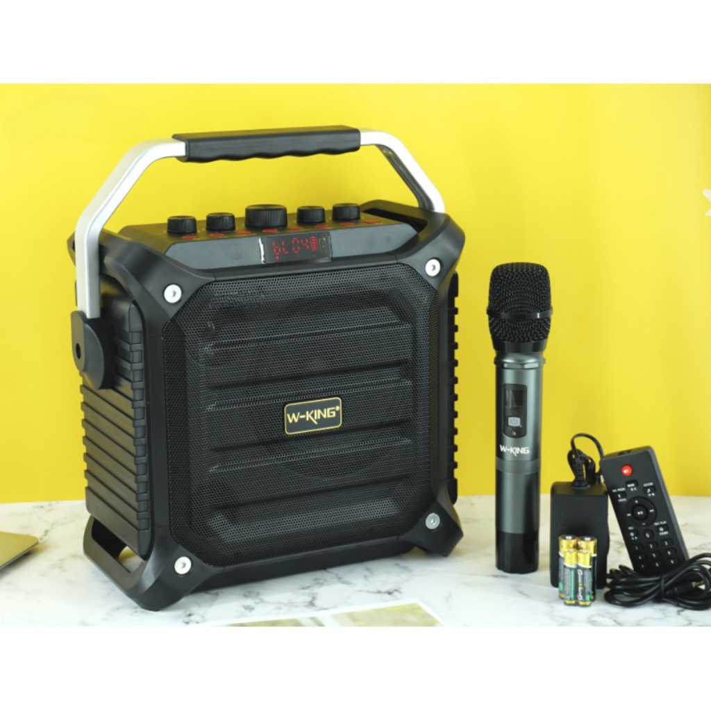 Loa Bluetooth Karaoke K3 kèm 2 mic không dây Công Suất Cực Lớn 80W, SIÊU BASS, ĐÈN LED SỐNG ĐỘNG-Bảo hành 12 tháng