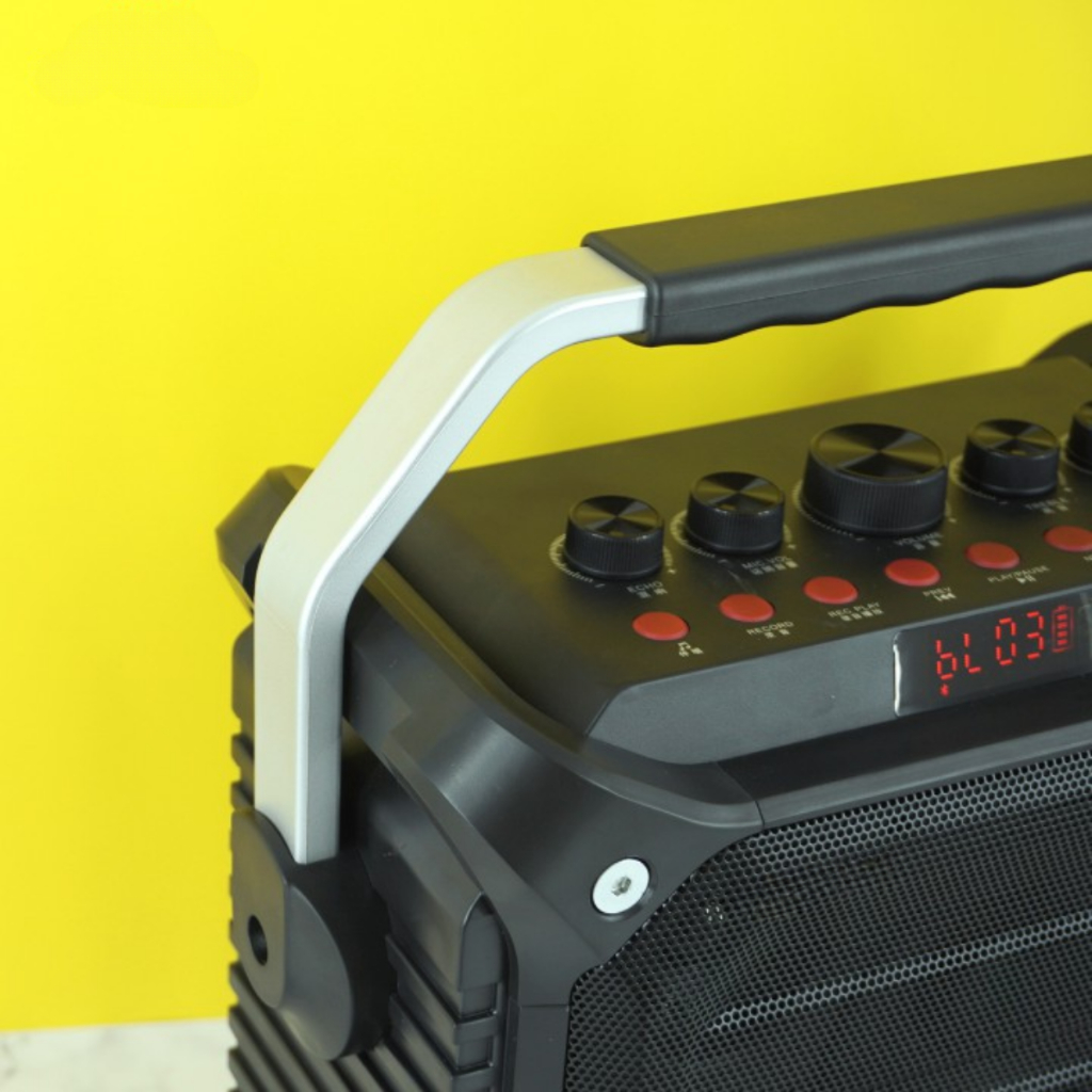 Loa Bluetooth Karaoke K3 kèm 2 mic không dây Công Suất Cực Lớn 80W, SIÊU BASS, ĐÈN LED SỐNG ĐỘNG-Bảo hành 12 tháng