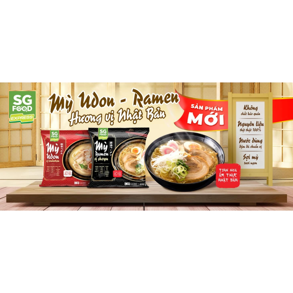 Mỳ Udon cao cấp vị Tonkotsu 370g