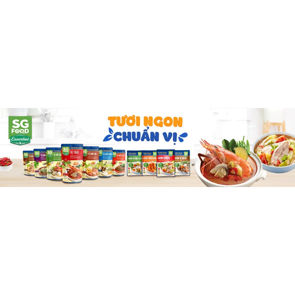 Thùng 24 gói Nước dùng cô đặc Sài Gòn Food vị Thái 180g